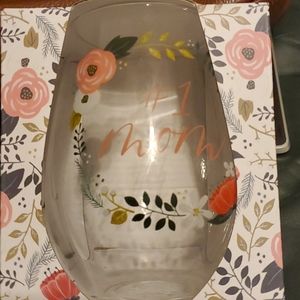 #1 Mom Glass